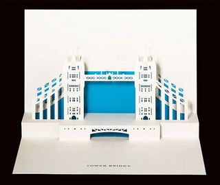 london 3D greeting card