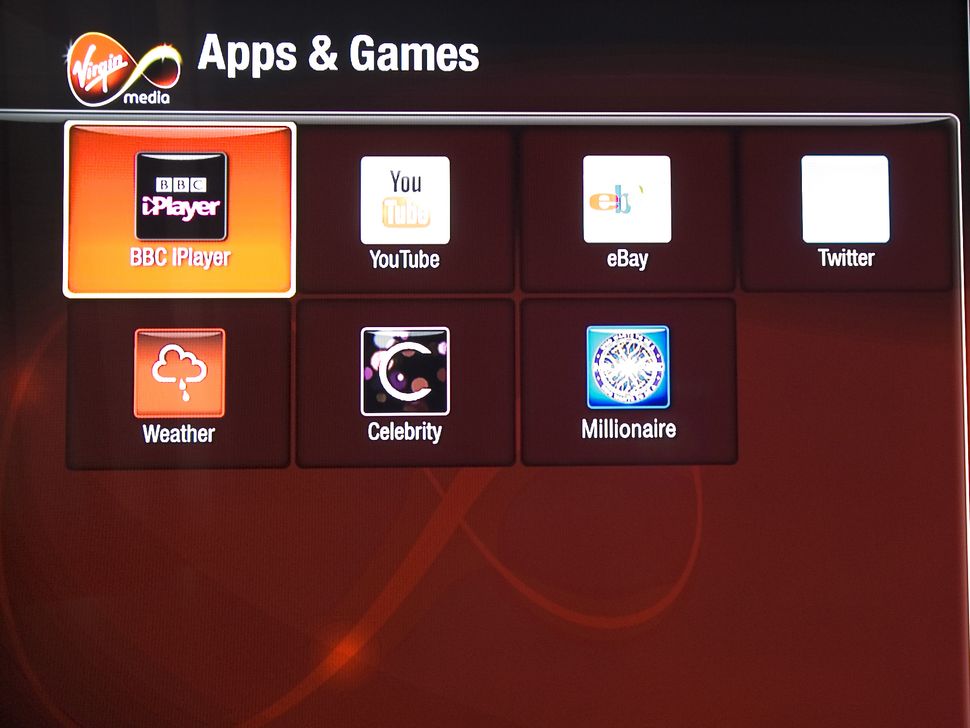 Virgin Media Powered By Tivo Apps And Iplayer Virgin Media Tivo