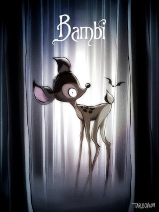 Disney films Tim Burton style: Bambi
