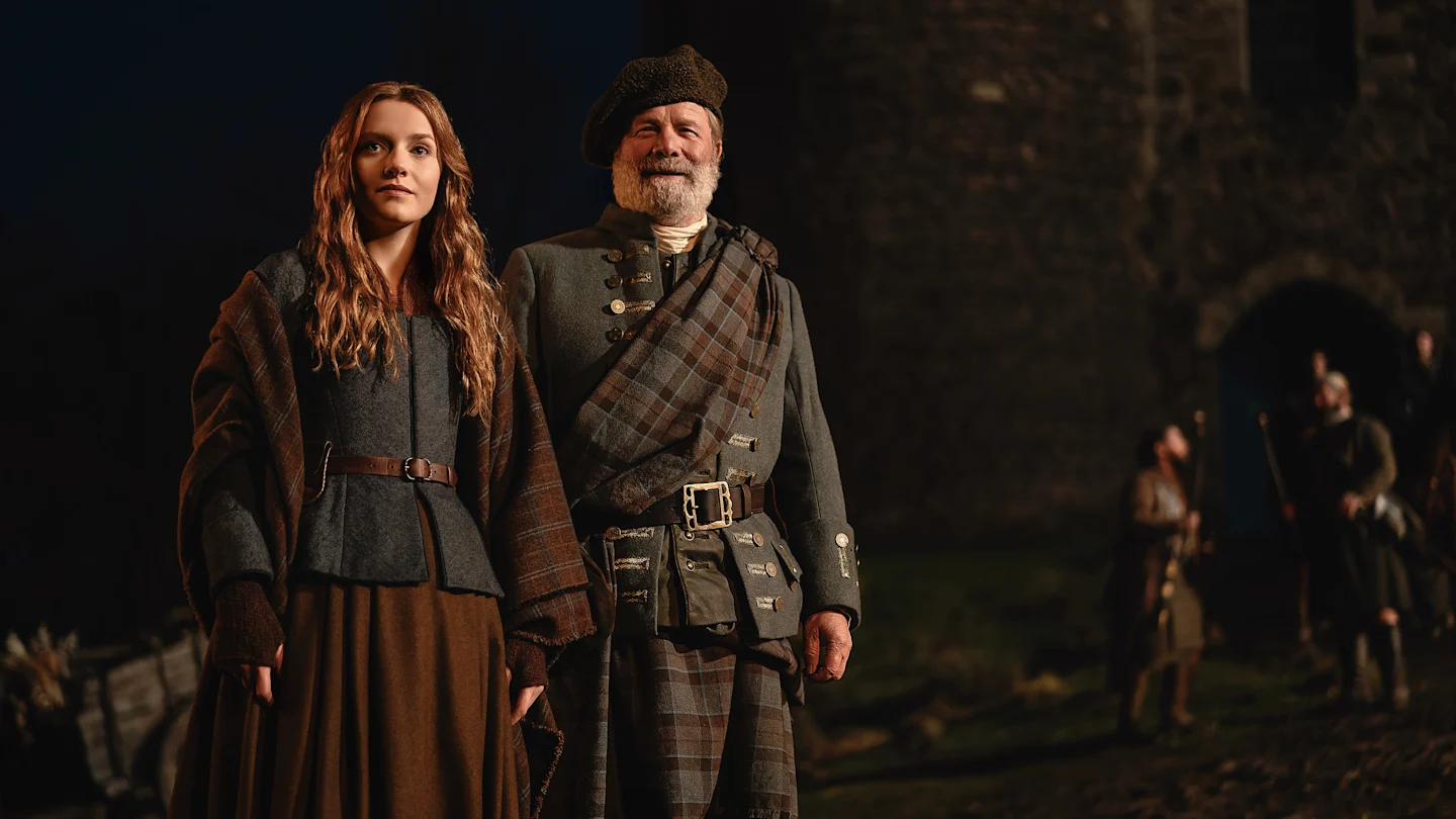 Ellen (Harriet Slater) and her father Red Jacob (Peter Mullan).
