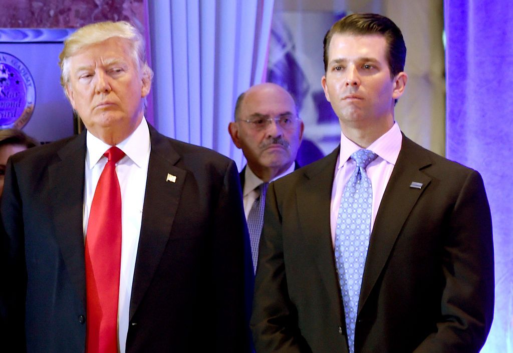 Donald Trump, Allen Weisselberg, and Donald Trump Jr.