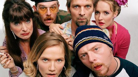 The cast of "Spaced"