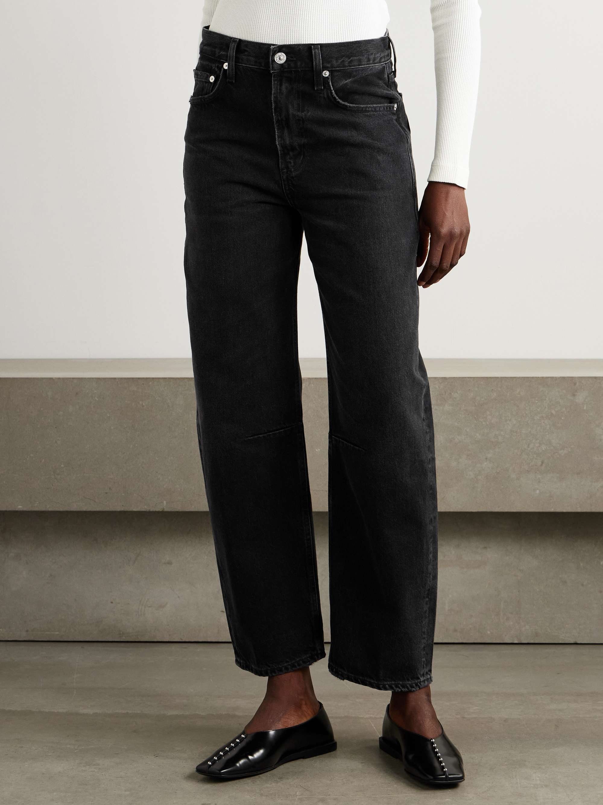 Miro Mid-Rise Barrel-Leg Jeans