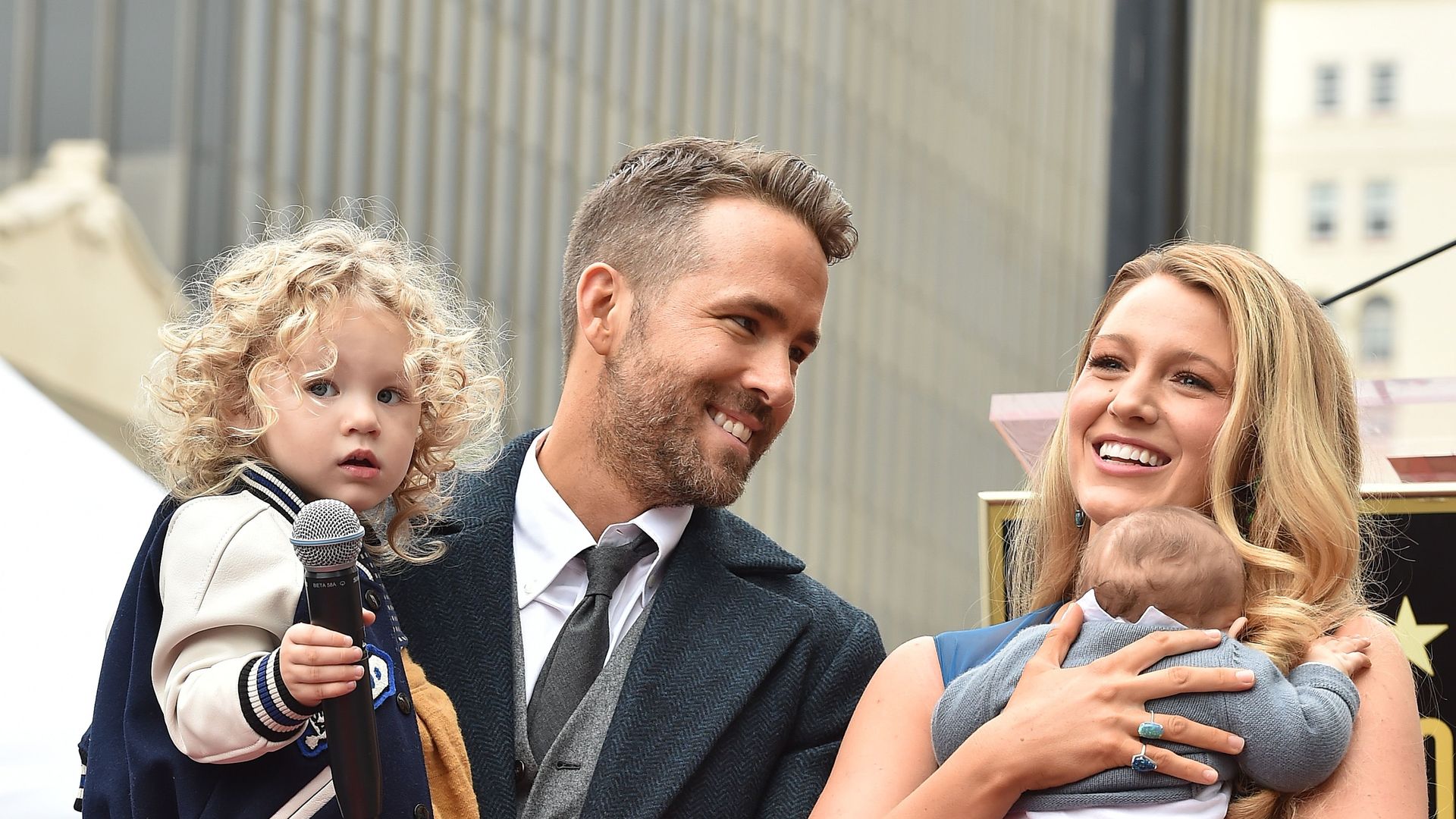 hollywood, ca december 15 actors ryan reynolds and blake lively with daughters james reynolds and ines reynolds attend the ceremony honoring ryan reynolds with a star on the hollywood walk of fame on december 15, 2016 in hollywood, california photo by axellebauer griffinfilmmagic