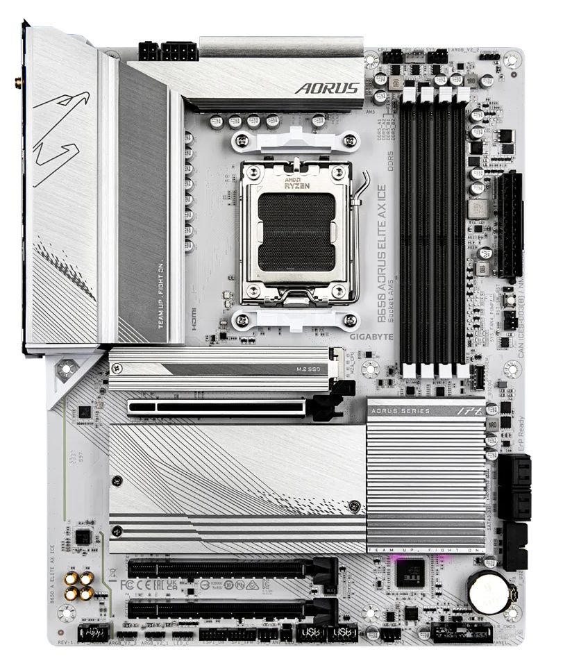 Gigabyte B650 Aorus Elite AX Ice Motherboard Review: Icy, a bit