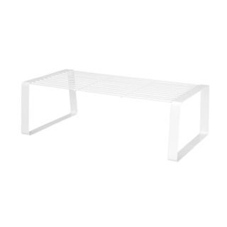 Simply Essential Large Cabinet Shelf in white metal