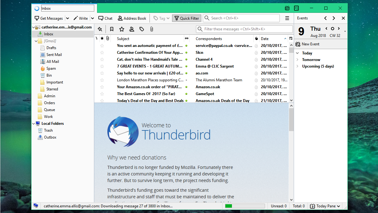 mozilla thunderbird not receiving emails only duplicates