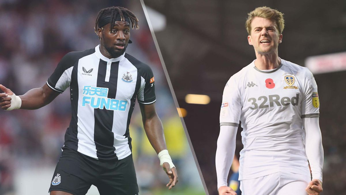 Newcastle United vs Leeds United live stream — Allan Saint-Maximin of Newcastle and Patrick Bamford of Leeds United