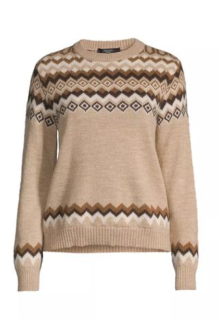 Weekend Max Mara Edicola Diamond Intarsia-Knit Sweater