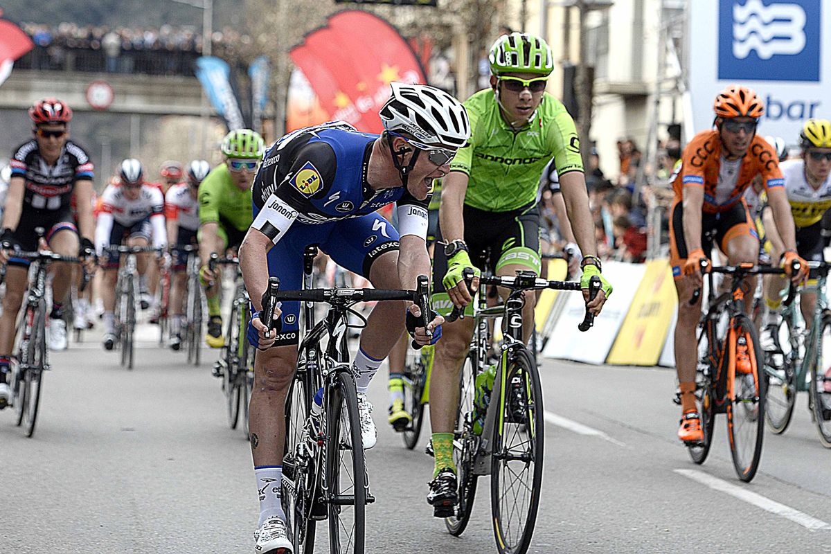 An exchange of words after the finish