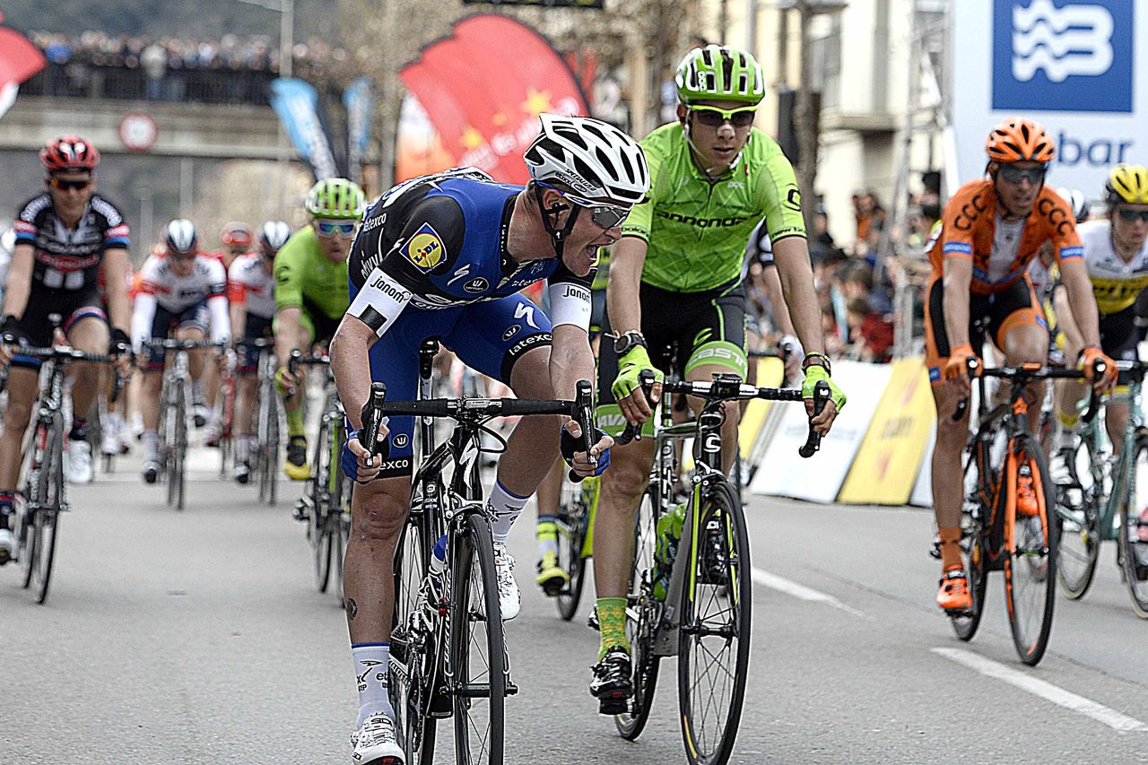 An exchange of words after the finish