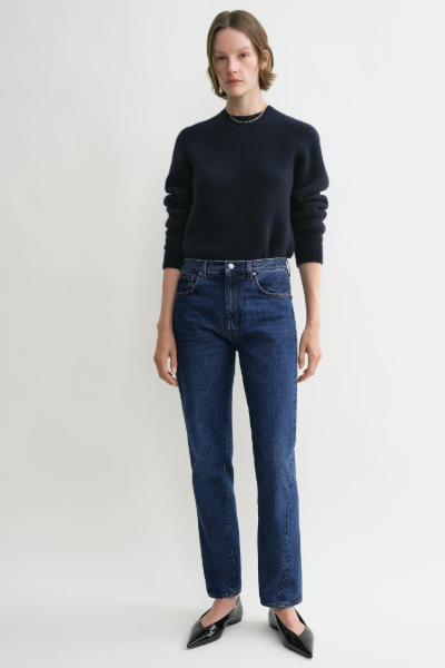 Toteme - INT, Twisted Seam Denim Dark Blue