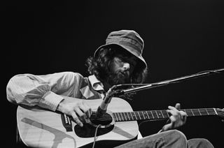 Page takes a seat at the Forum in LA in 1970