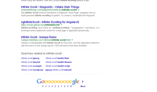 Google SERPS are paginated - there's a clue whether it works or not