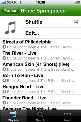 Spotify on iphone