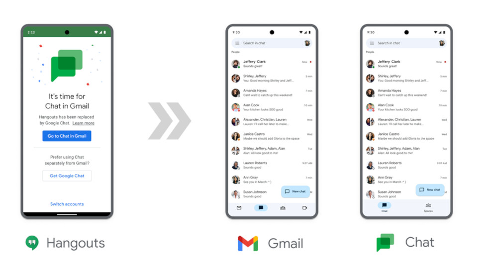 Google Hangouts to Chat migration