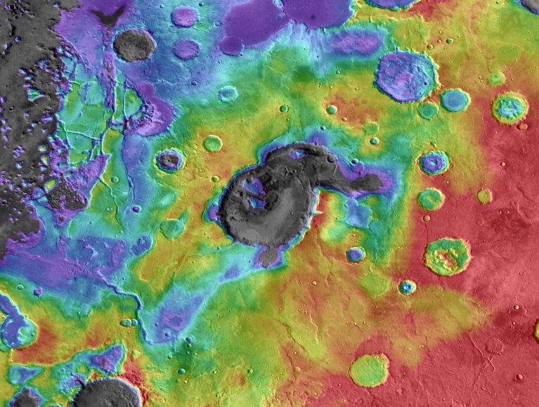 Eden Patera Supervolcano on Mars