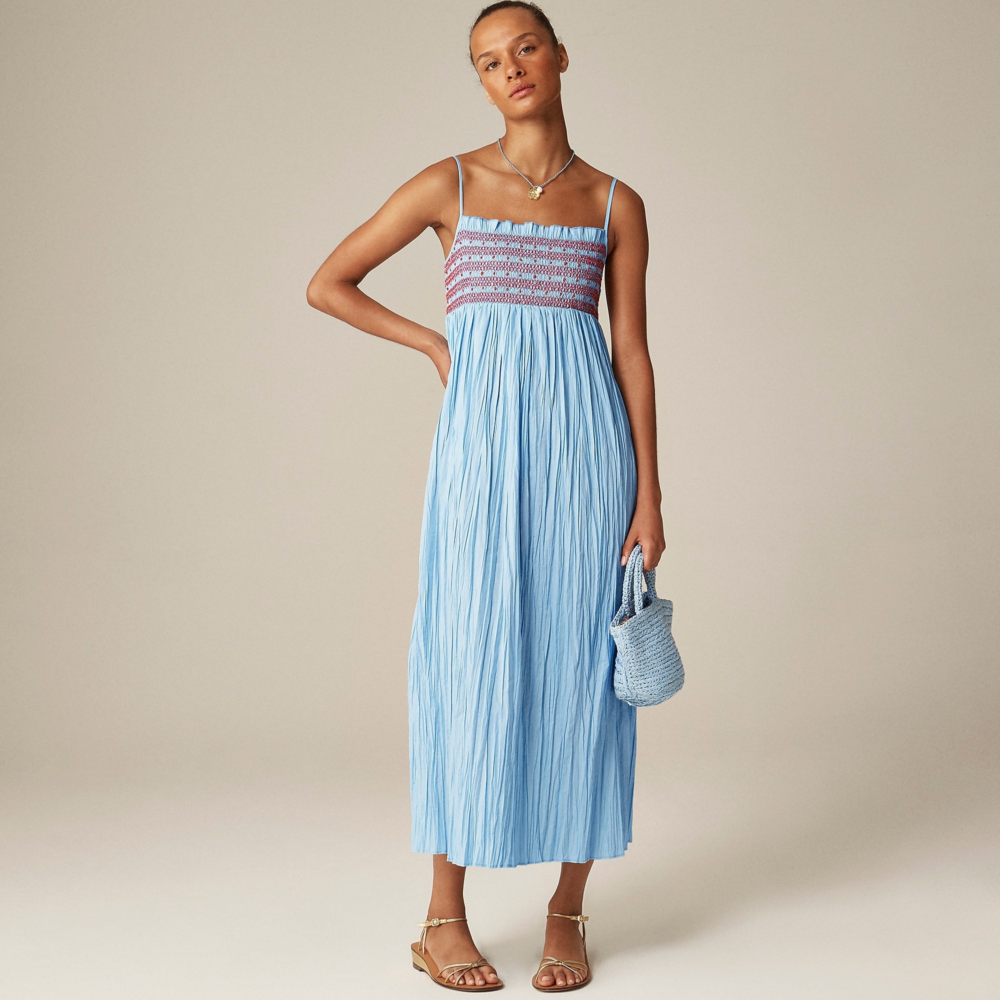 J.Crew, Catania Crinkled Dress
