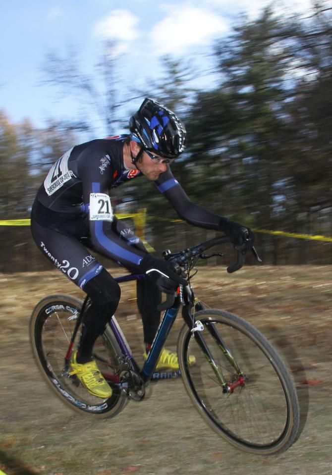 Greg Wittwer (C3-Twenty20 Cycling) concentrates on the course.