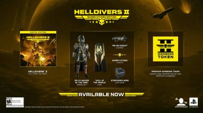 Helldivers 2 warbond token in Super Citizen edition