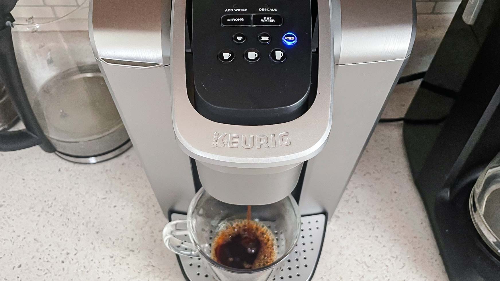 Keurig K-Elite making coffee