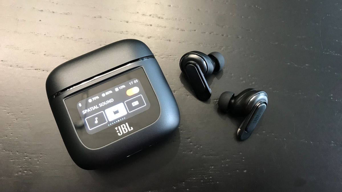 JBL put a smartwatch screen in a wireless earbuds case, and it’s a game-changer