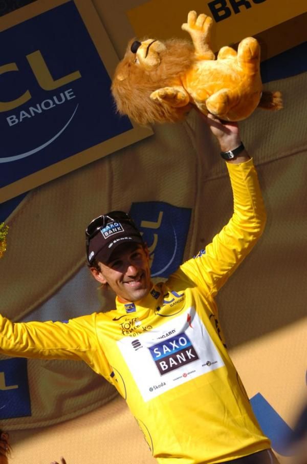 Fabian Cancellara (Saxo Bank) in yellow again