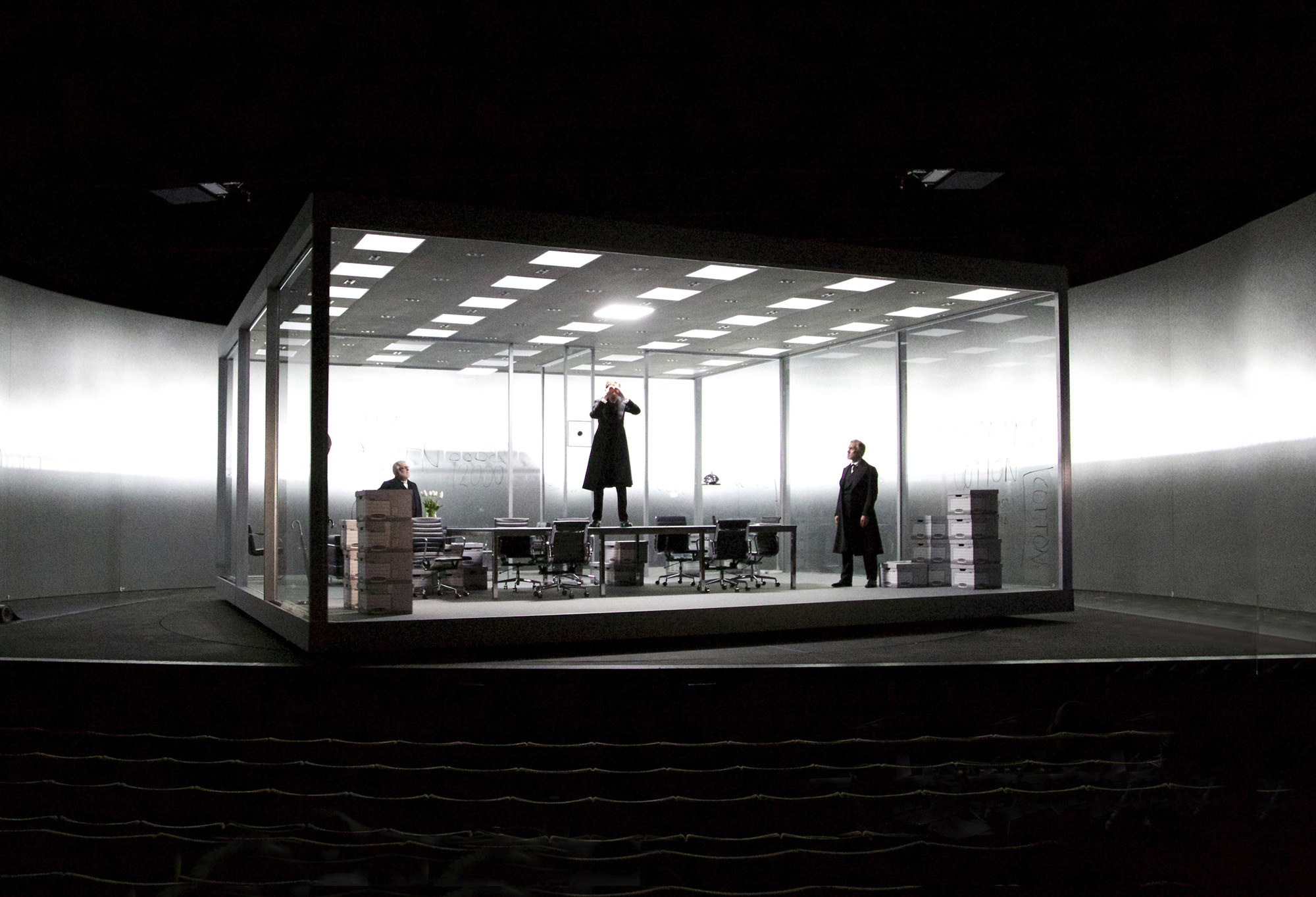 Es Devlin's The Lehman Trilogy at the National Theatre, London, 2018