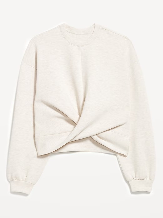 old navy, Bounce Fleece Twist-Front Top