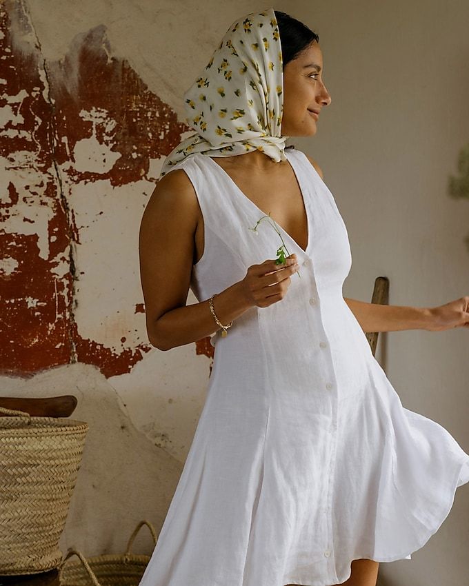 Linen Mini Dress