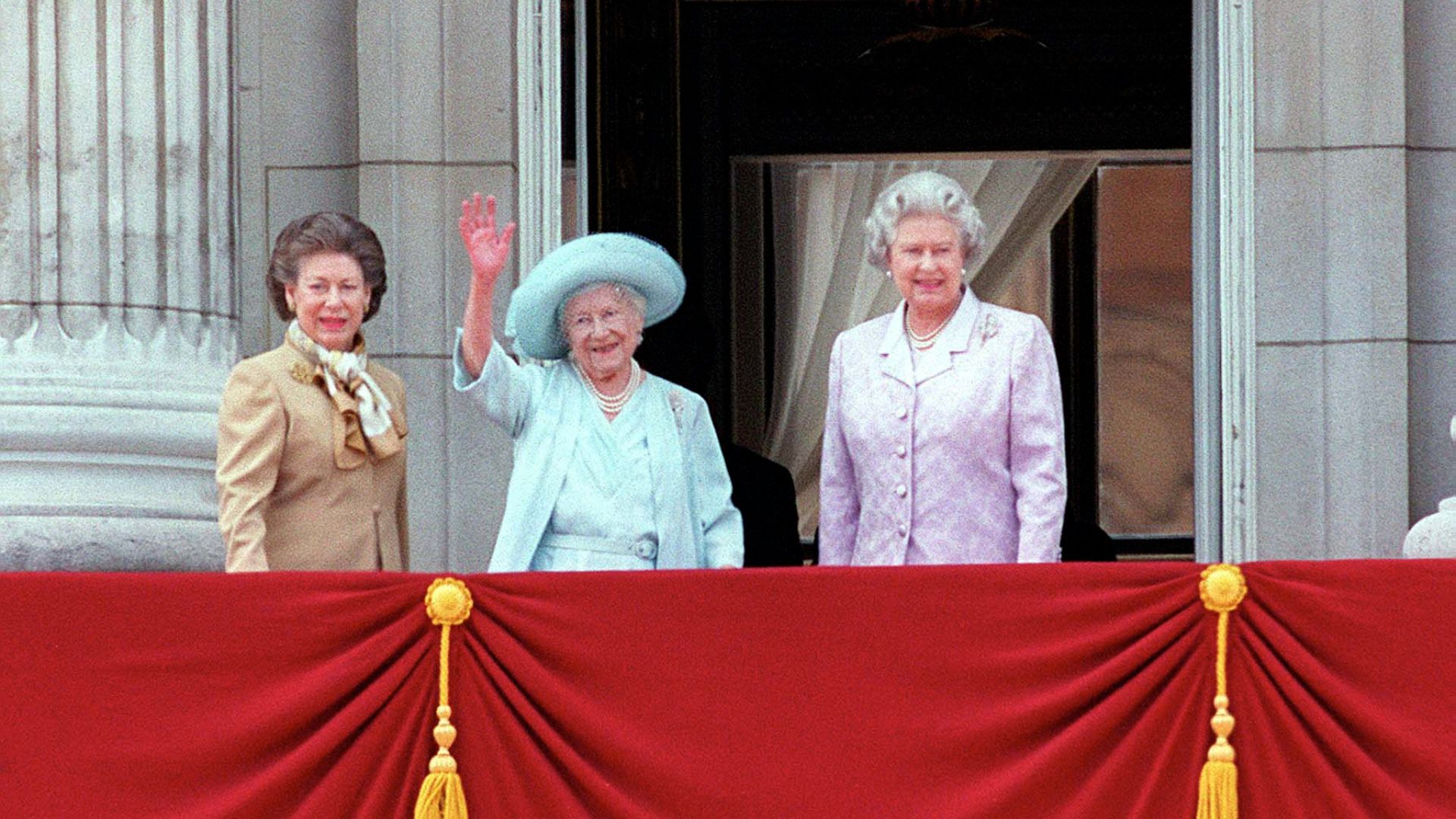 Princess Margaret, the Queen Mother and Queen Elizabeth