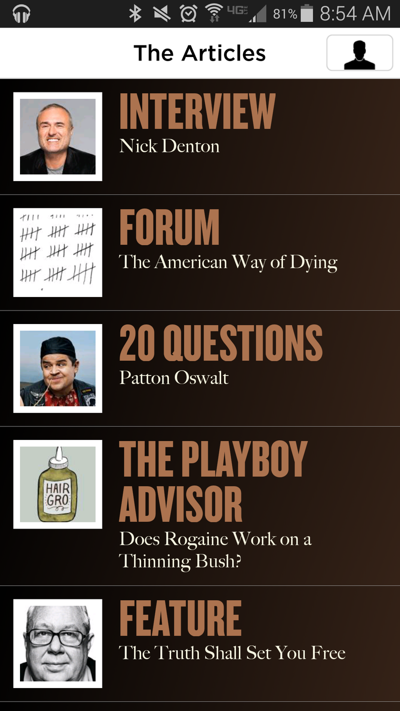 Playboy Android app