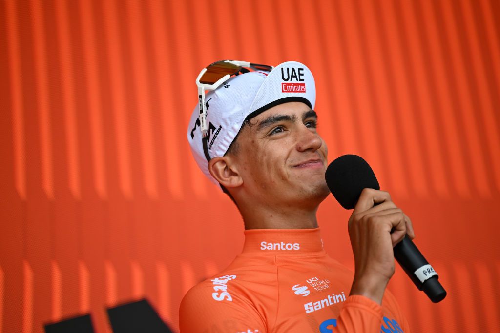 Isaac del Toro (UAE Team Emirates) retained the GC lead