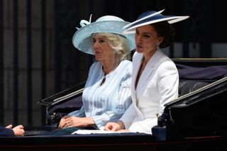 Queen Camilla and Kate Middleton at the Platinum Jubilee