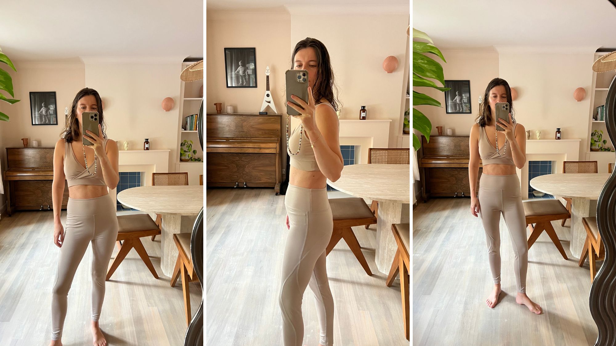 Penny testing at-home Reformer Pilates machine for her Fold Reformer review
