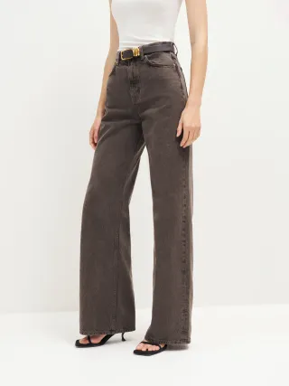 Reformation, Carrie High Rise Slouch Wide Leg Jeans