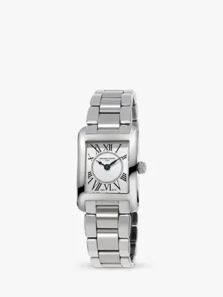 Frederique Constant Fc-200mc16b Women's Carrée Bracelet Strap Watch, Silver