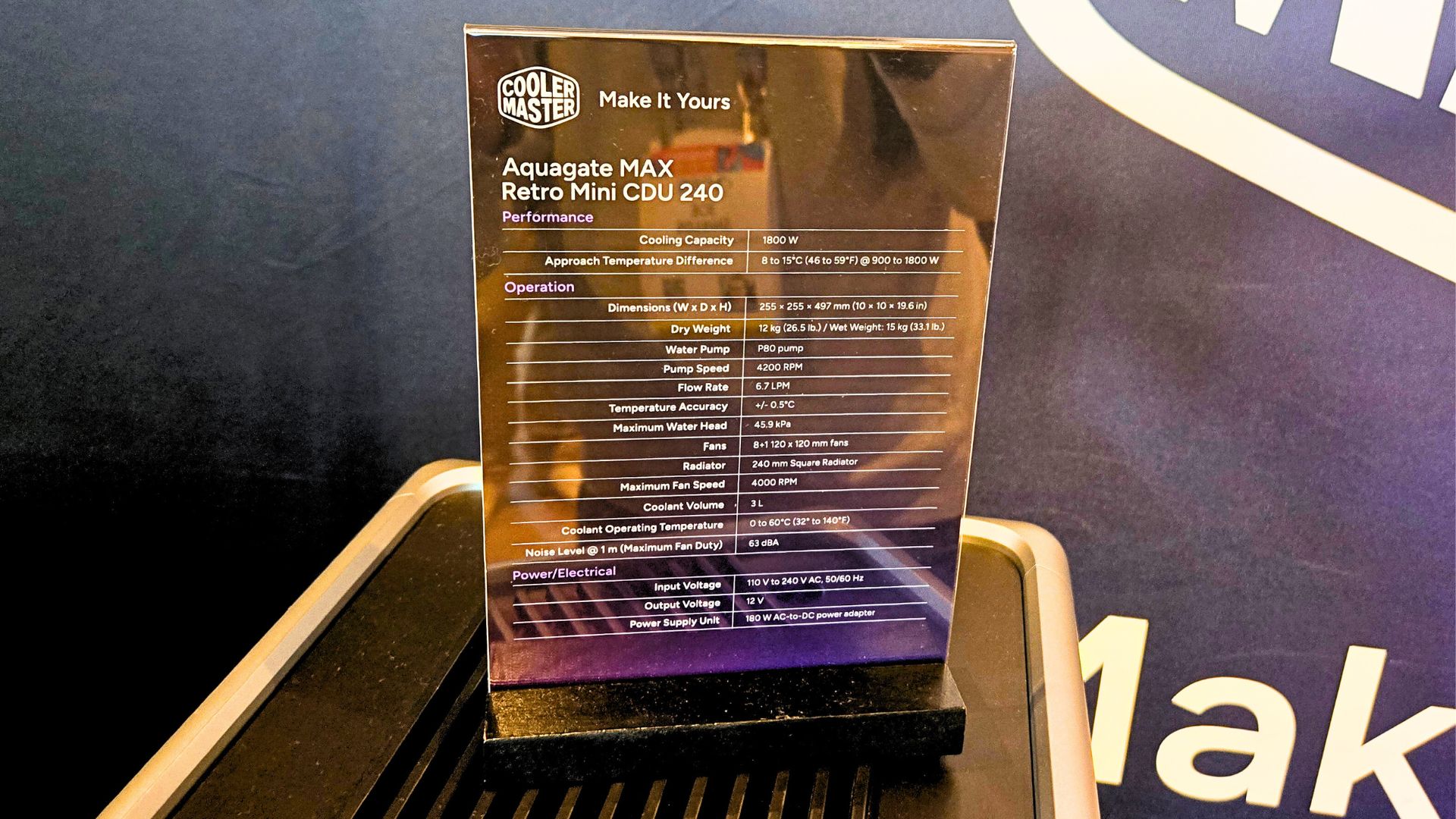 Aquagate MAX Retro Mini CDU specifications