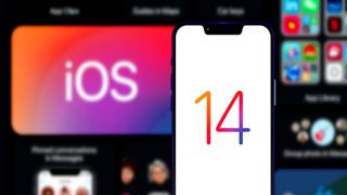 Et bilde av en iPhone som viser tallet 14 på skjermen