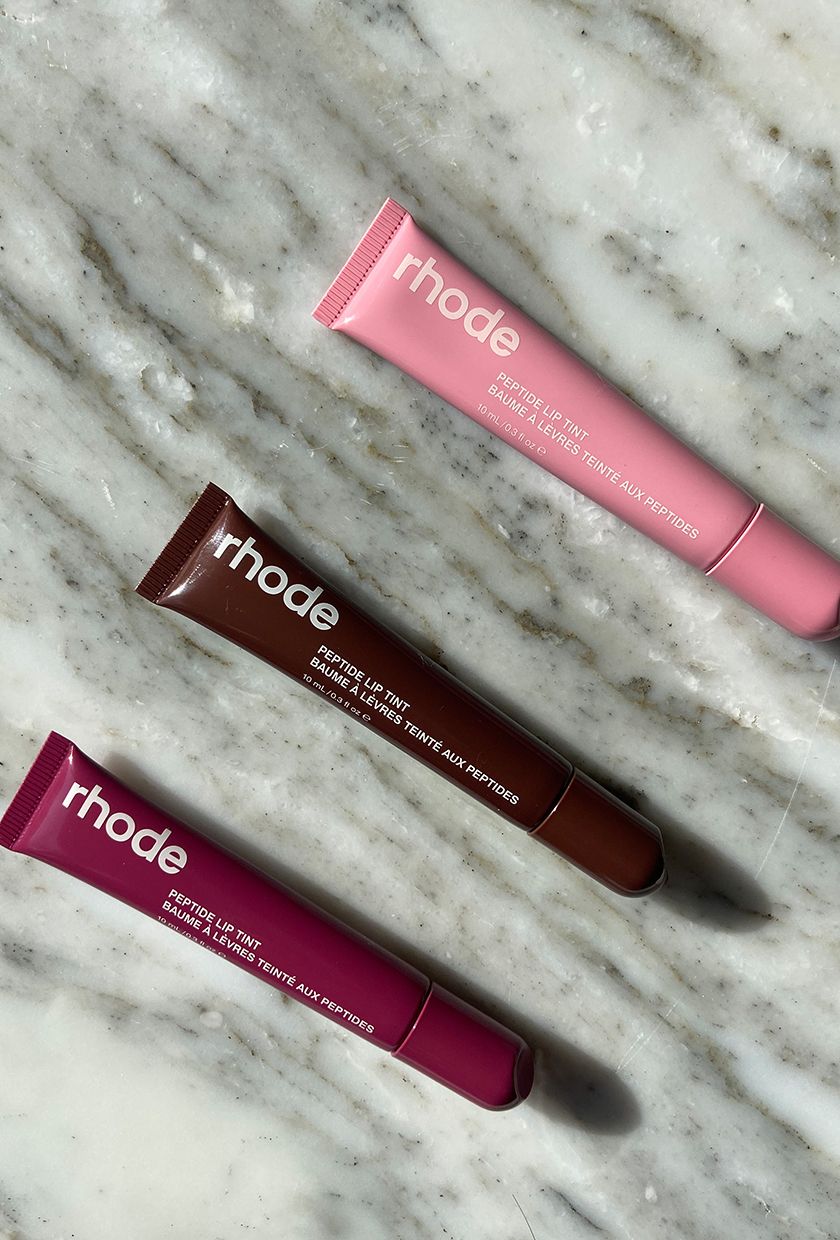 Rhode Peptide Lip Tints in Ribbon, Espresso and Raspberry Jelly