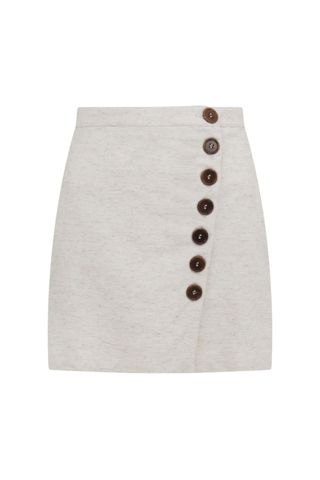 Piccoli Mooca Petite Linen Mini Skirt