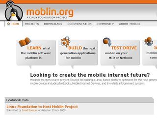 Moblin homepage