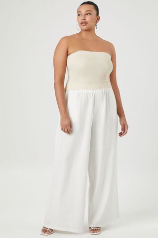 Plus Size High-Rise Wide-Leg Pants