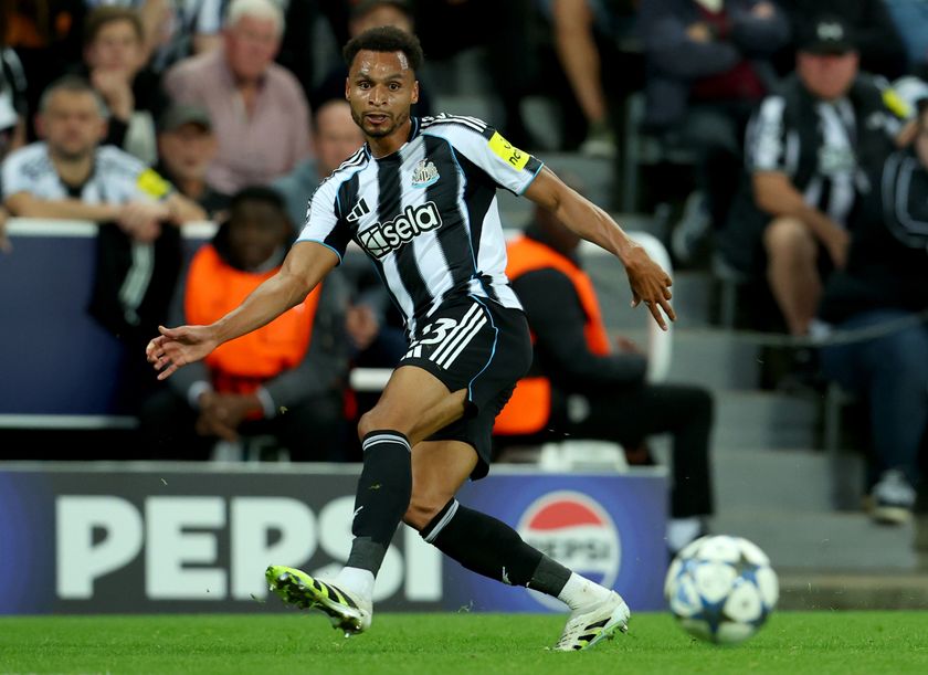 Jacob Murphy in action for Newcastle United in the UEFA Champions League