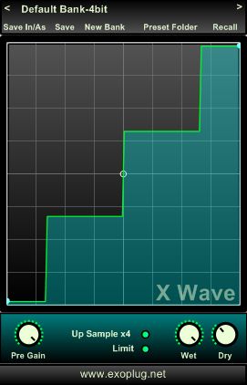 Exoplug.net x wave symmetric waveshaper