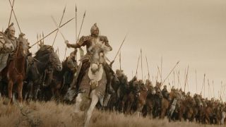 One of the battle scenes in The Lord of the Rings: Return of the King.