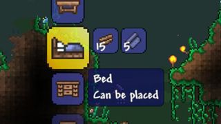 How to make a bed in Terraria