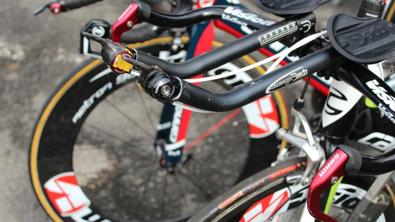 3M's bikes were set up a little rougher than the WorldTeam machines.