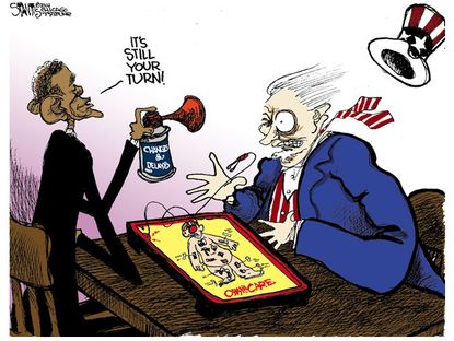 Obama cartoon Obamacare changes