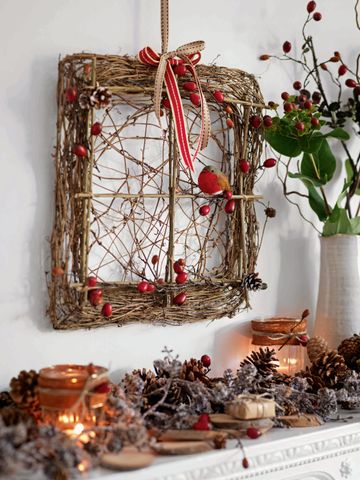 Twig decorations: how to turn garden twigs into stylish Christmas ...